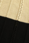 SWAYING/KNIT striped contrast sleeveless dress SW24SS2L03 ginger/black